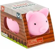 Keycraft Farm Squeezies Squishy Animal Toys for Kids, Includes Cow Pig Sheep, Soft Stress Relief Fidget Toy, Sensory Play Companion, Collectable Farm Animals, One Random Design Sent