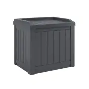 Suncast 22 Gallon Indoor or Outdoor Backyard Patio Small Storage Deck Box wit...