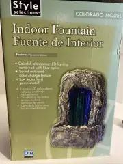 style selection indoor fountain With LED Lighting & Fiber Optics