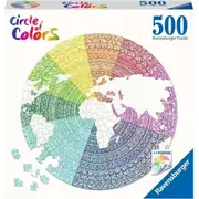 Ravensburger - Circle Of Colors Mandala Jigsaw Puzzle 500 Pieces