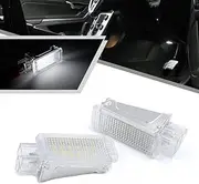 2Pcs Car Interior White LED Door Courtesy Light Fit for Volkswagen, Porsche for Audi A2 A3 A4 A5 A6 A7 S3 S4 S5 S6 Q5 Q7 TT Glove Box Footwell Light Luggage Trunk Lamp