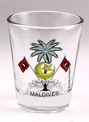 Maldives Coat Of Arms Shot Glass