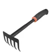 Yard Garden Planting Seeding Plastic Handle Metal Bow Rake