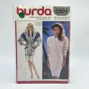 Burda Pattern 5664 UNCUT Jacket Blazer 12-40