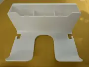Hair Dryer Shelf White Plastic 5 x 2.5 x 6 in.