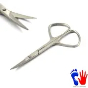 CUTICLE TOENAIL Scissors Fingernail Manicure Podiatry STAINLESS STEEL Curved NEW