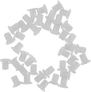 WOONEKY 50pcs Inline Skate Spacer Set Durable Plastic Side Plugs for Bearing Replacement Enhances Skating Performance and Appearance Easy Install for All Roller Skates