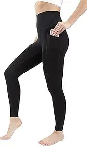 [90 Degree by Reflex] High Waist Disco Pants - Shiny Hi-Rise Capri Leggings