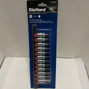 Diehard 12 Piece SAE Hex Bit Driver Socket Set 1/16”-3/8” 3/8” Drive,