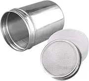 VOVOWOO Icing Sugar Shaker & Chocolate Powder Shaker - Stainless Steel Coffee Sifter with Leak-Proof Lid for Cinnamon Sugar Pepper Cocoa Flour (6.5x8cm)
