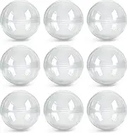 Vending Machine Capsules - 3" Empty Plastic Capsules - 14 Pcs Toy Capsule - Clear Round Large Easter Eggs - Bath Bombs Molds - Party Favors Pinata Stuffers DIY Craft Supplies