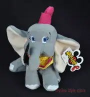 Dumbo Disney Mini Bean Bag Toy Plush Tags Baby Elephant Mouseketoys Leaf NEW