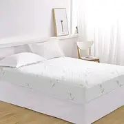 Fully Fitted Bamboo Knitted Mattress Protector - Mattress Topper Cover (King)