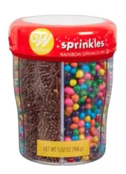 Wilton 5.92 oz 6-Cell Rainbow Sprinkles Mix