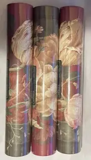 Village Cabbage Rose Floral Flower Wallpaper 9” Border 15 Feet Victorian 3 Rolls