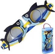 Homiliky Kids Swimming Goggles Cartoon Swim Goggles Cute Pool Goggles Children Diving Goggles Snorkel Goggles for Boys Girls Pool Beach Swimming