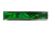 Thalia Shell Collection Guitar Capo - Green Angel Wing Inlay, Black Chrome