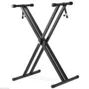 Professional Adjustable X Type Double-Braced Keyboard Stand
