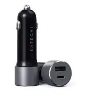 Satechi 72W USB-C PD Car Charger for Samsung S9/S9 Plus/Apple iPhone X Space GRY