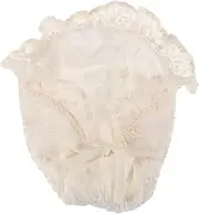[Beavorty] Infant Bonnet Newborn Baby Girl Hat Newborn Hats for Baby Girls Birthday Hat Bonnet for Baby Girls Newborn Caps Kids Wide Brim Hat White