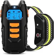 Flittor Dog Training Collar, Shock Collar for Dogs with Remote, Rechargeable Dog Shock Collar, 3 Modes Beep Vibration and Shock Waterproof Bark Collar for Small, Medium, Large Dogs