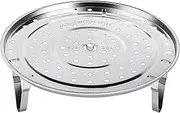 Steamer Rack 304 Stainless Steel Steaming Rack Steam Tray with Removable Legs for Steamer Cookware Instant Pressure Cooker Multi-Functional Steamer Basket (8.5in (22cm))