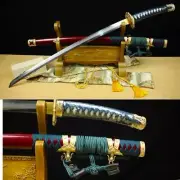 Beautiful Folded Carbon Steel Tachi Sword Battle Ready Samurai Curved Katana
