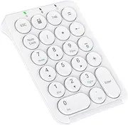 iClever Number Pad, KP08 Bluetooth Number Pad, Ultra Slim and Lightweight, USB-C Charge, Number Pad for Laptop, iPad, Mac, iMac, Tablet, PC Desktop