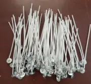 100 Waxed Candle Wicks 5 inch Pre-Tabbed Cotton Core