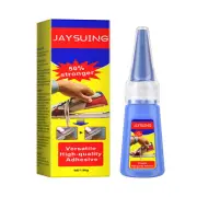 20g 401 Super Glue - Clear, Waterproof Adhesive For Shoes, Leather, And Crafts