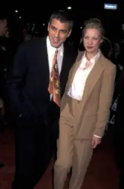 George Clooney Celine Balitran 1996 Historic Old Photo 2