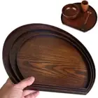 Tableware Household Serving Tray Kitchen Supplies Semicircle Tray Dinner Plate