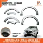 K23 Brilliant Silver Fender Flares Arch for Nissan Navara Ute D23 21-24 Dual Cab