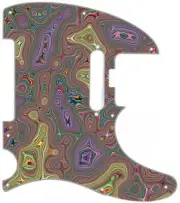 Pickguard to fit Fender Telecaster Guitar 8 Hole ELITE Psychedelic Nightmare