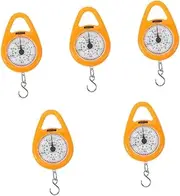 ULTECHNOVO 5pcs Mini Spring Scale Portable Hanging Scale for Luggage Weight Measurement