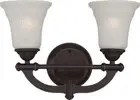 Nuvo 60/5312 Monroe 2 Light 15 inch Georgetown Bronze Vanity Wall Light $135