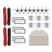 Main Side Brush, HEPA Filter, Mop Wipe Dust Bag for Q8 Max/Q5 Pro Robot Vacuum