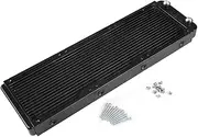 120mm/360mm 18 Tubes Threaded Water Cooler, Aluminum Material, for PC Computer Water Cooling Systems, with U Shaped Radiation Stripes, Built in Water (360mm)