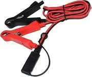 12V Motorcycle to Alligator Clips Adapter Cable Power Supply Wire for Solar Panels Car Batteries and LED Electronics