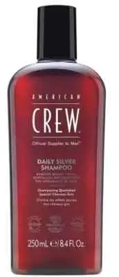 American Crew Daily Silver Shampoo – 250ml | Brightens & Tones Grey and Silver