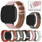 For Fitbit Versa 4 /Fitbit Sense 2 Leather Watch Band Replacement Bracelet Strap