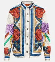 [La DoubleJ] La DoubleJ Edie printed quilted twill jacket UK 6 multicoloured