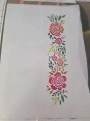 Stamped For Embroidery Design Works Pillowcases 20"x 30" Roses- Rosey Posey