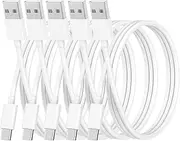 Car Carplay Cable for iPhone 16 Pro Max, 5 Pack [MFi Certified] 60W USB A to USB C Woven Fast Charging Cable Car Charger Cord Compatible for iPhone 16/16 Plus/16 Pro/16 Pro Max/15/15 Pro/15 Pro Max