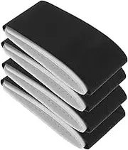 KICHOUSE Ski Binding Straps 4 Pack Snowboard Retainer Storage Bag Stretchy Snowboard Belt Easy to Use for Skiing
