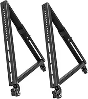 Alipis Mobile Tv -55 Inch Tv Support Stand Base Wheels Universal Tv Mount for Home Shop Hotel