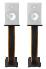 (2) Rockville 28" 2-Tone Studio Monitor Speaker Stands For Focal Shape 65
