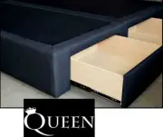 ELITE DELUXE QUEEN ENSEMBLE BED BASE WITH 4 JUMBO DRAWERS FULLY ASSEMBLED