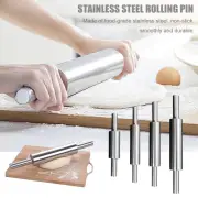 Stainless Steel Rolling Pin Non-stick Pastry Dough Roller Cookie Baking Tool