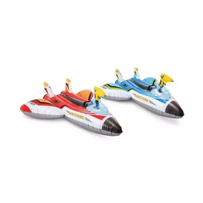 Intex 117cm Inflatable Water Gun Plane Ride-On/Float w/Handle Pool/Beach Toy Ast